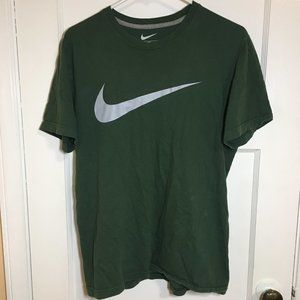 Green Nike Logo Tee